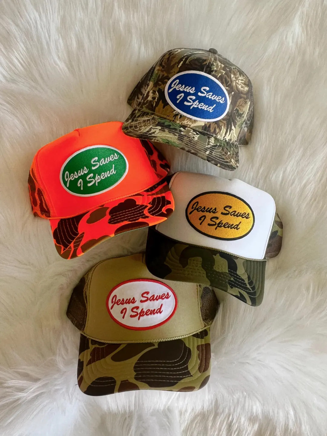 Jesus Saves I Spend Patch Trucker Hat - Etsy | Etsy (US)