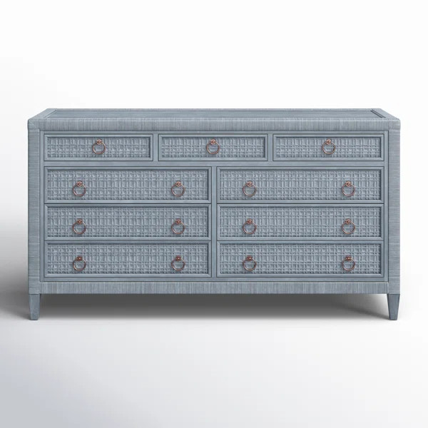 Monterey 9 Drawer Wicker Dresser | Wayfair North America