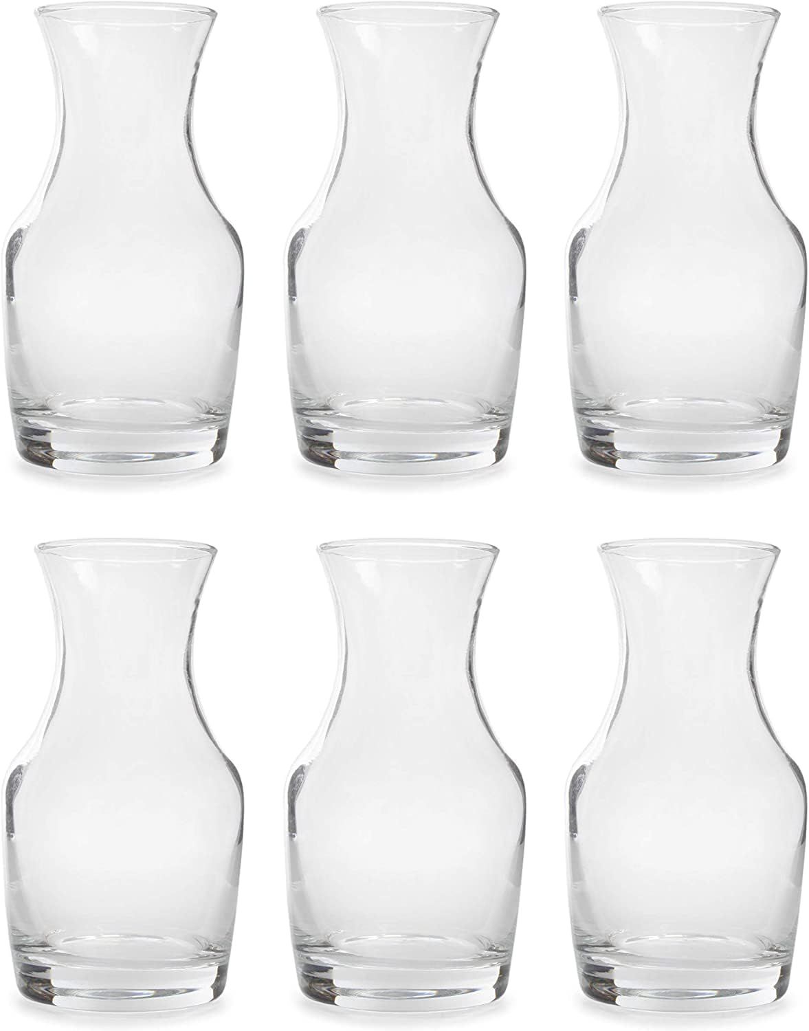 Cornucopia Mini Individual Wine Carafes (6-Pack); 6.5 oz Single-Serving Personal Size Decanters f... | Amazon (US)