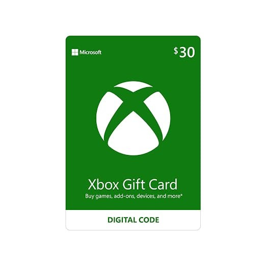$30 Xbox Gift Card [Digital Code] | Amazon (US)