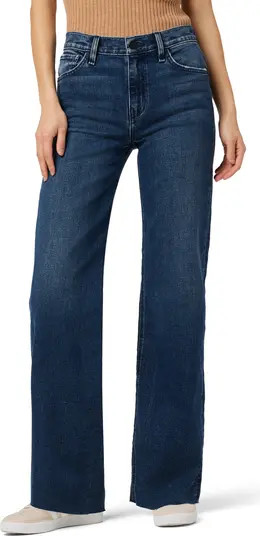Rosie Raw Hem High Waist Ankle Wide Leg Jeans | Nordstrom