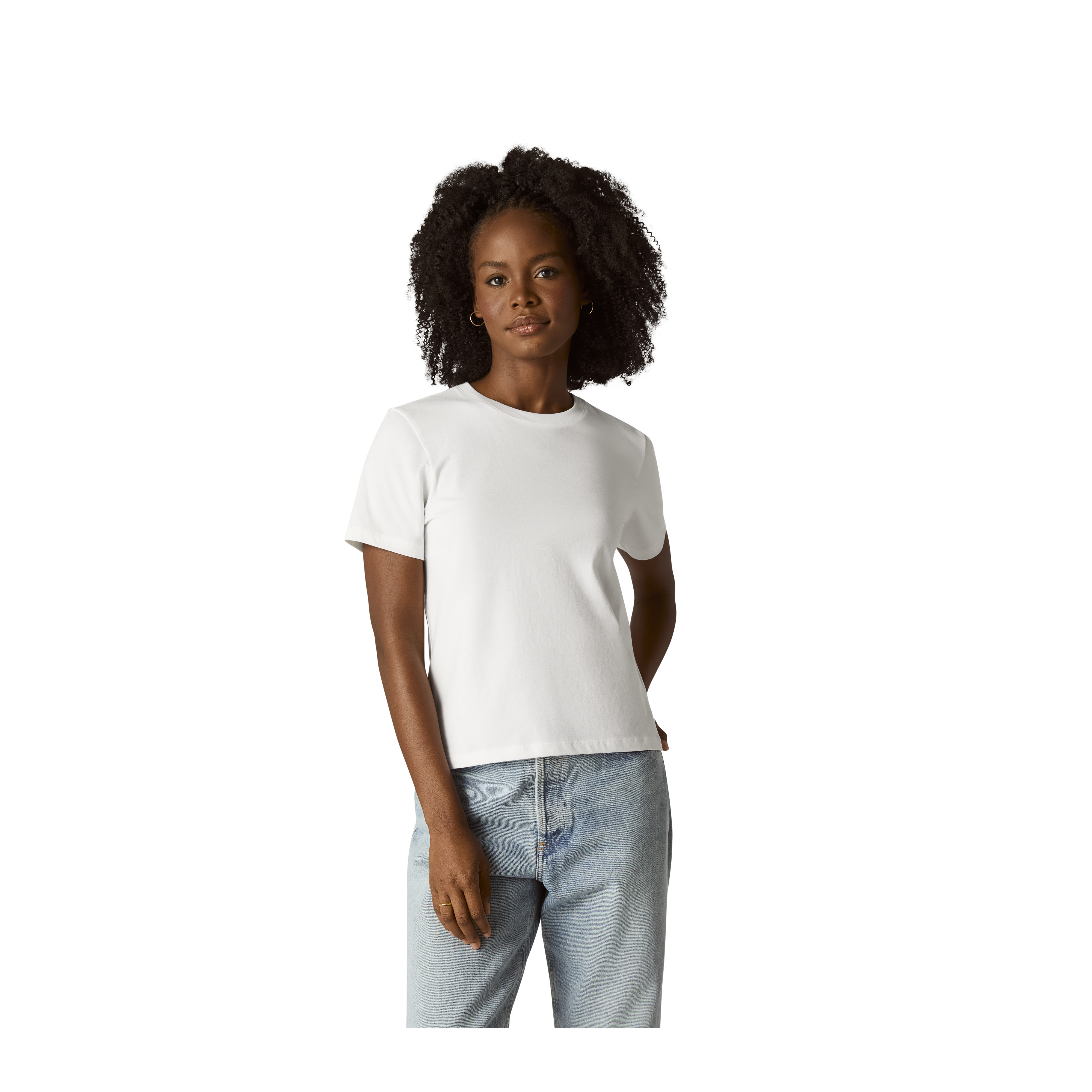 Women's Pima Cotton Crew Neck T-Shirt - White - Medium - Bombas | Bombas