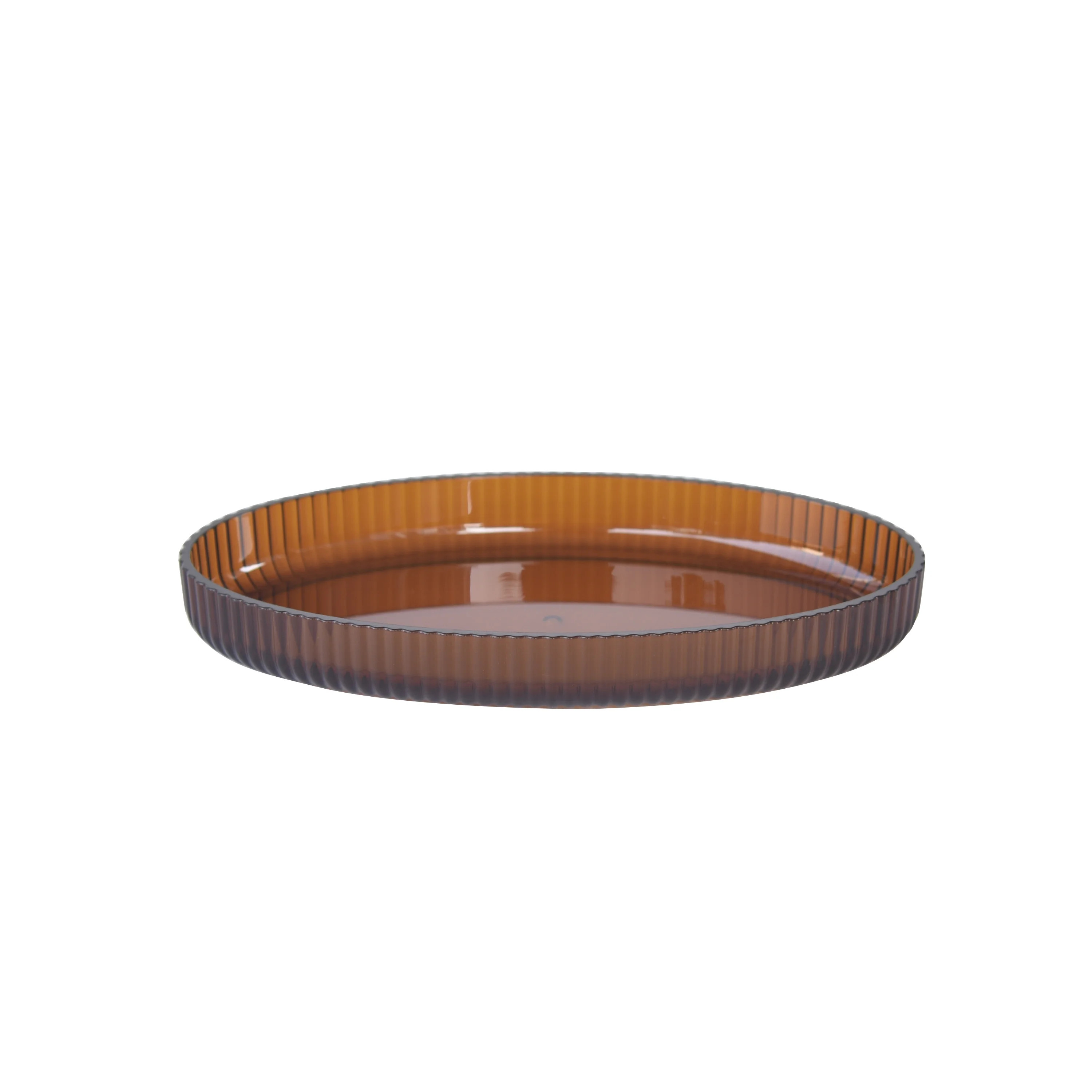 Mainstays Fluted Plastic Tray, Brown | Walmart (US)