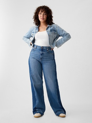 High Rise Stride Wide-Leg Jeans | Gap (US)