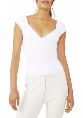 Free People Women's Duo Corset Cami Top, Ivory, Small | Belk