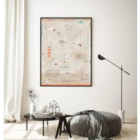 Large Neutral Beige Abstract Canvas Painting, Minimalist Pastel Wall Art Print, Soft Modern Decor | Etsy (US)