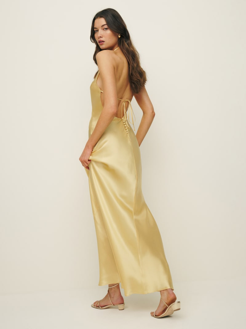 Petites Jeany Silk Dress | Reformation (Global)