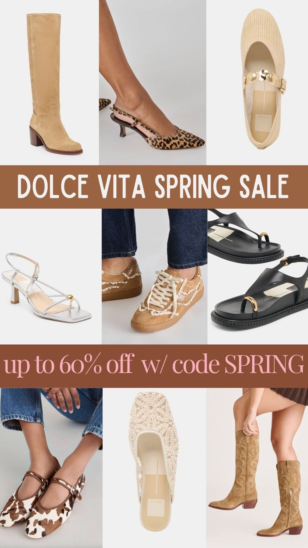 Dolce vita spring sale up to 60% off with code SPRING

#LTKSaleAlert #LTKSeasonal