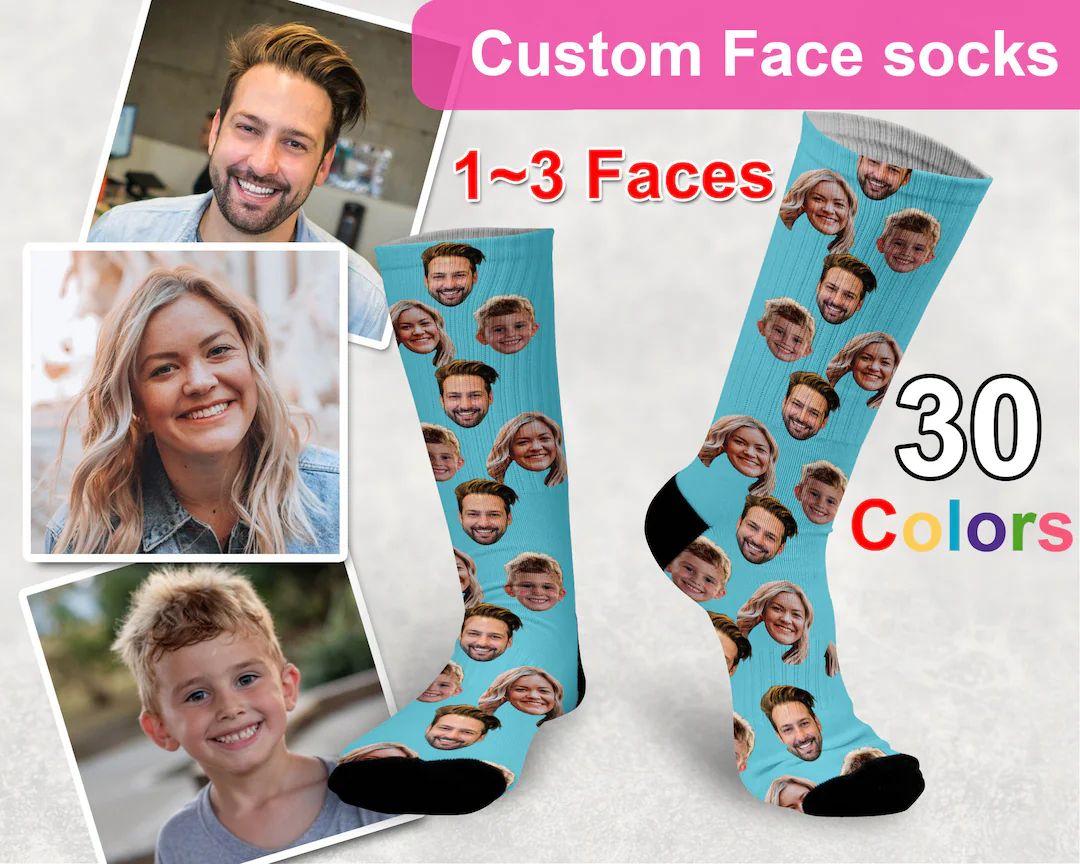 Customized Person Socks - Put Person on Custom Socks, Lovers, Birthday GIft, Mother's Day Gift So... | Etsy (US)