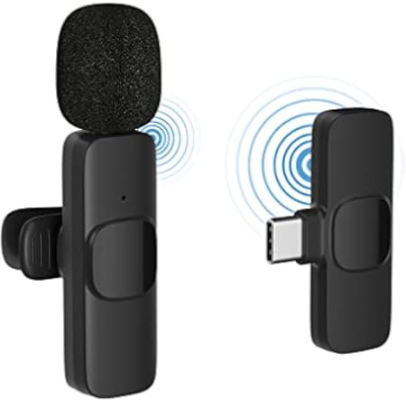 Professional Wireless Lavalier Lapel Microphone for iPhone iPad, NICIJIA Plug-Play Mini Mic, Clip on | Amazon (US)