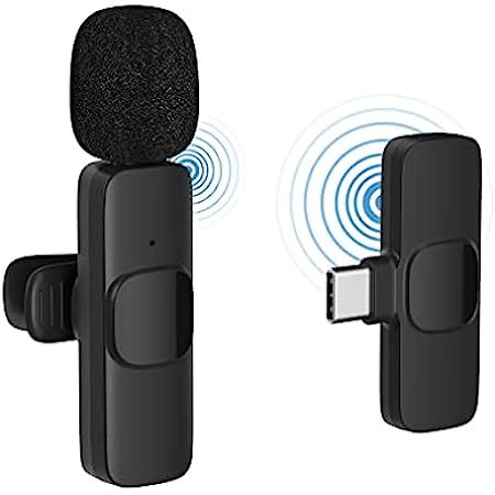 Professional Wireless Lavalier Lapel Microphone for iPhone iPad, NICIJIA Plug-Play Mini Mic, Clip on | Amazon (US)