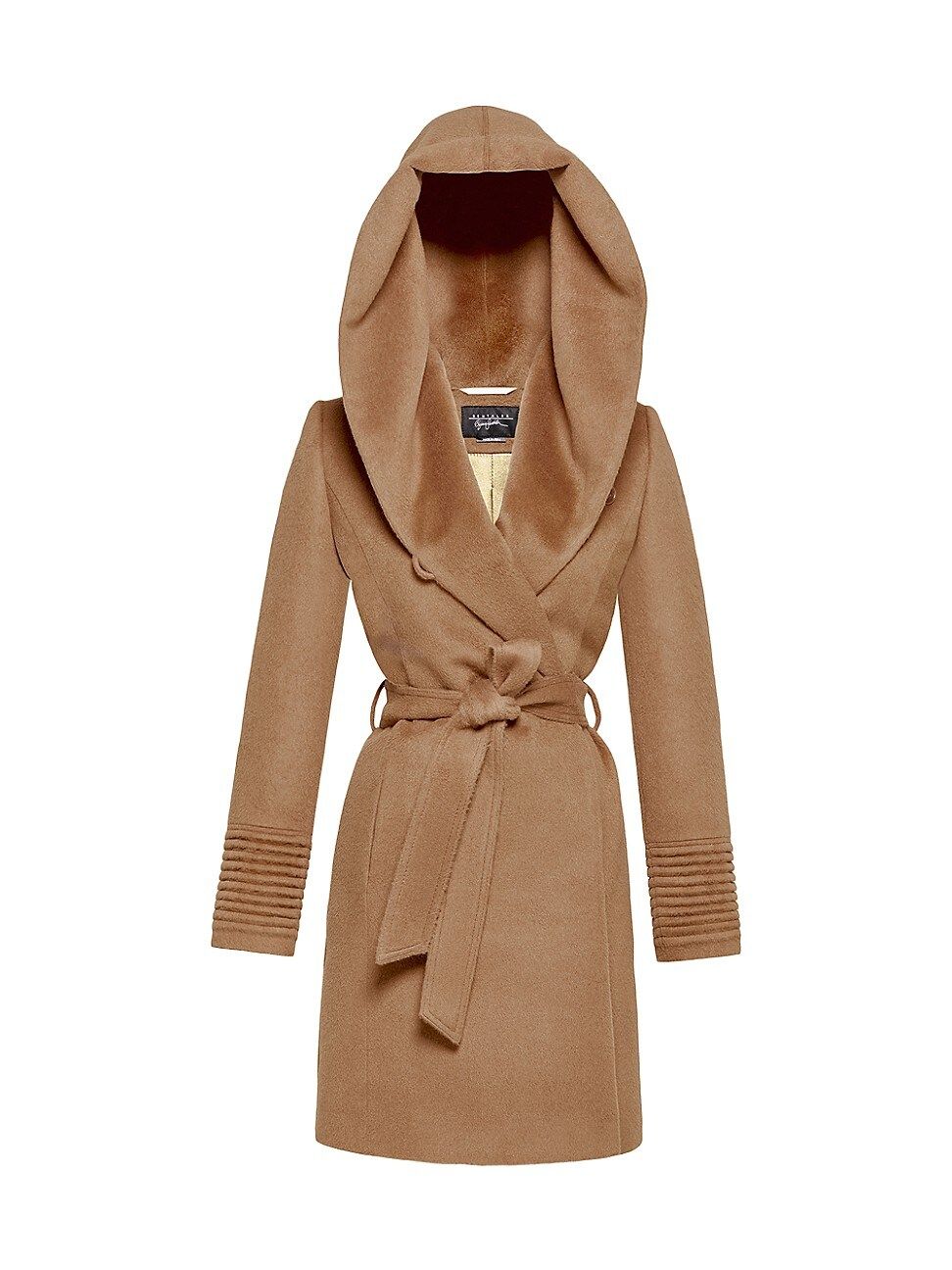 Sentaler Women's Mid-Length Hooded Wrap Coat - Dark Camel - Size Small | Saks Fifth Avenue