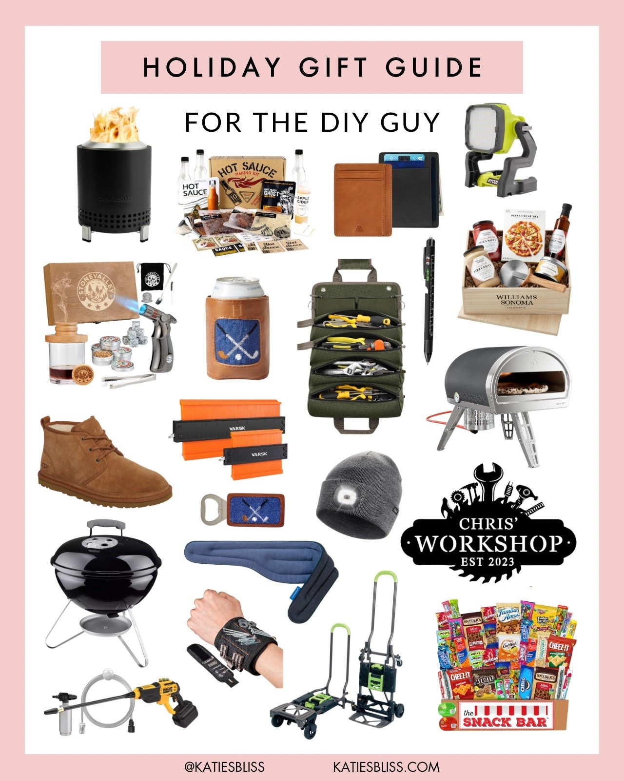 Holiday gift guide ✨ The DIY Guy
 
He doesn’t need another toolbox 🛠️😂 Fun + practical gift ideas for the DIY guy. Linked in LTK!

Home. Grill. Pizza oven. Fire pit. Tools. DIY kit. Light. Sign. 



#LTKHoliday #LTKMens #LTKGiftGuide