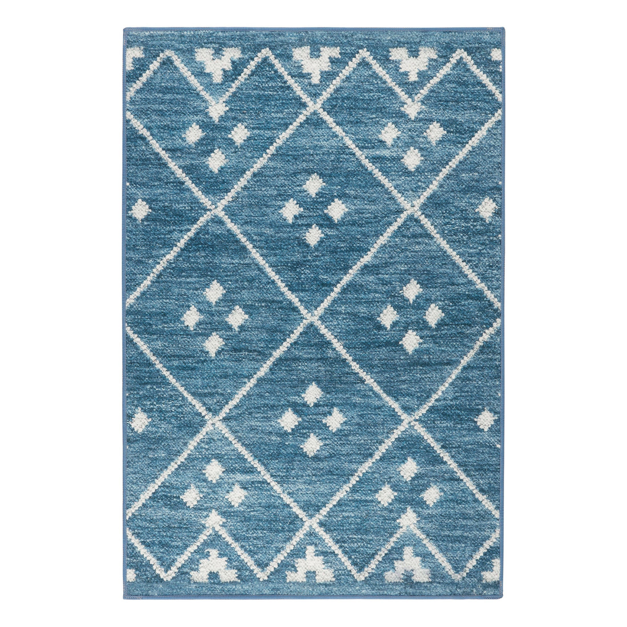 Kota Machine Washable Rug | Indigo | Annie Selke