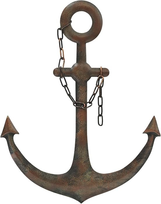 DECORKEY Anchor Wall Decor,Antique Metal Wall Art With Chain for Bedroom Living Room Dorm Home wi... | Amazon (US)