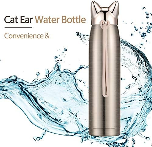 Cute Cat Water Bottle Stainless Steel Water Bottle Insulated Thermal Travel Mug Cute Vacuum Water Mu | Amazon (US)