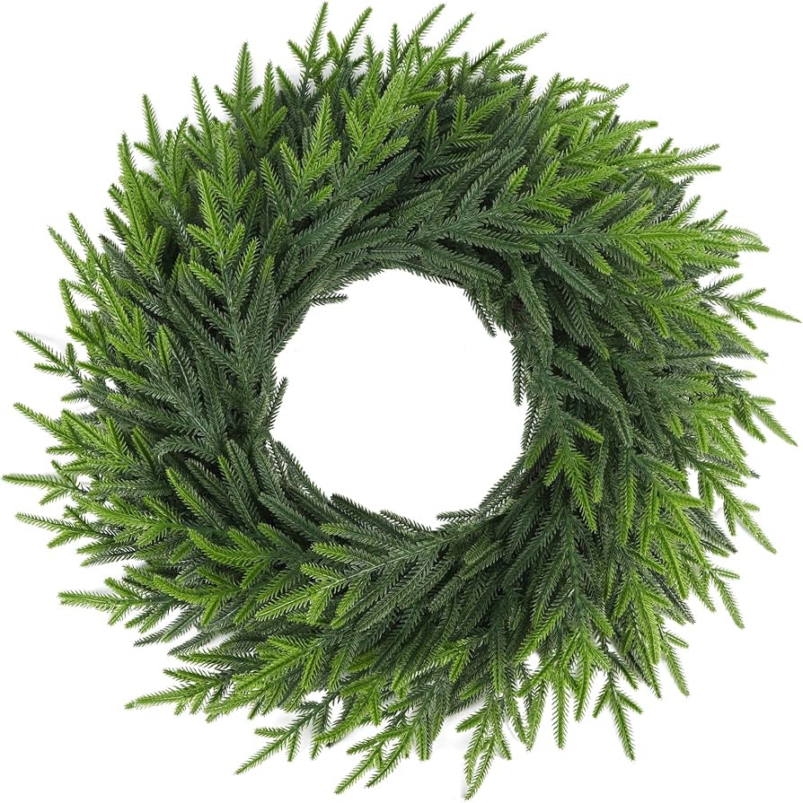 Real Touch, Artificial Wreath, Indoor Outdoor Use, Christmas Decorations for Home Mantel Wall, Wi... | Amazon (US)