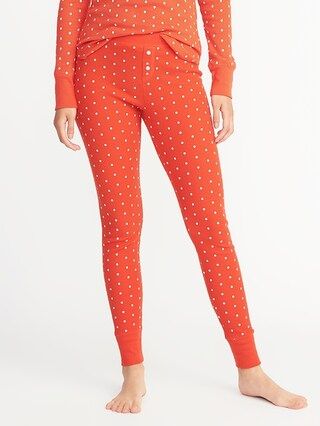 Patterned Thermal Sleep Leggings for Women | Old Navy US