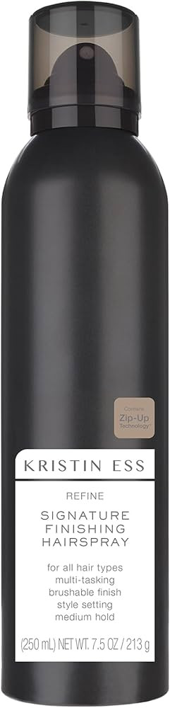 Kristin Ess Hair Refine Signature Finishing Hairspray for Hair Styling - Flexible Hold, Brushable... | Amazon (US)