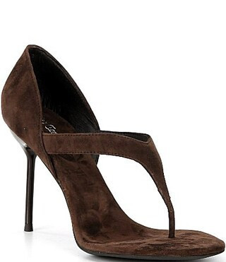 Jeffrey Campbell Rhian Suede Thong High Heel Sandals - 8 | Dillard's