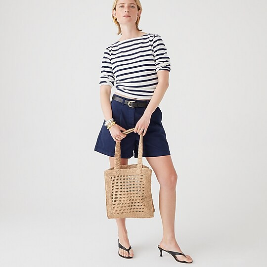 Boatneck T-shirt in classic stripe | J. Crew US