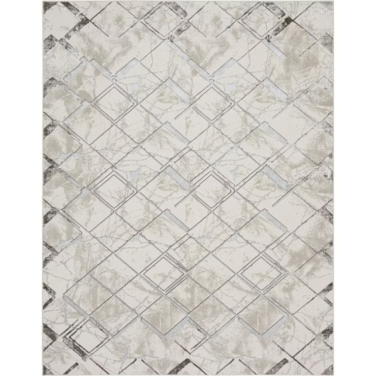 Nourison Glam Modern Geometric Indoor Rug | Target