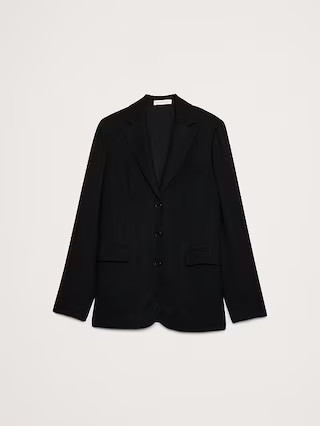 Boyfriend Drapey Twill Belted Blazer | Banana Republic (US)
