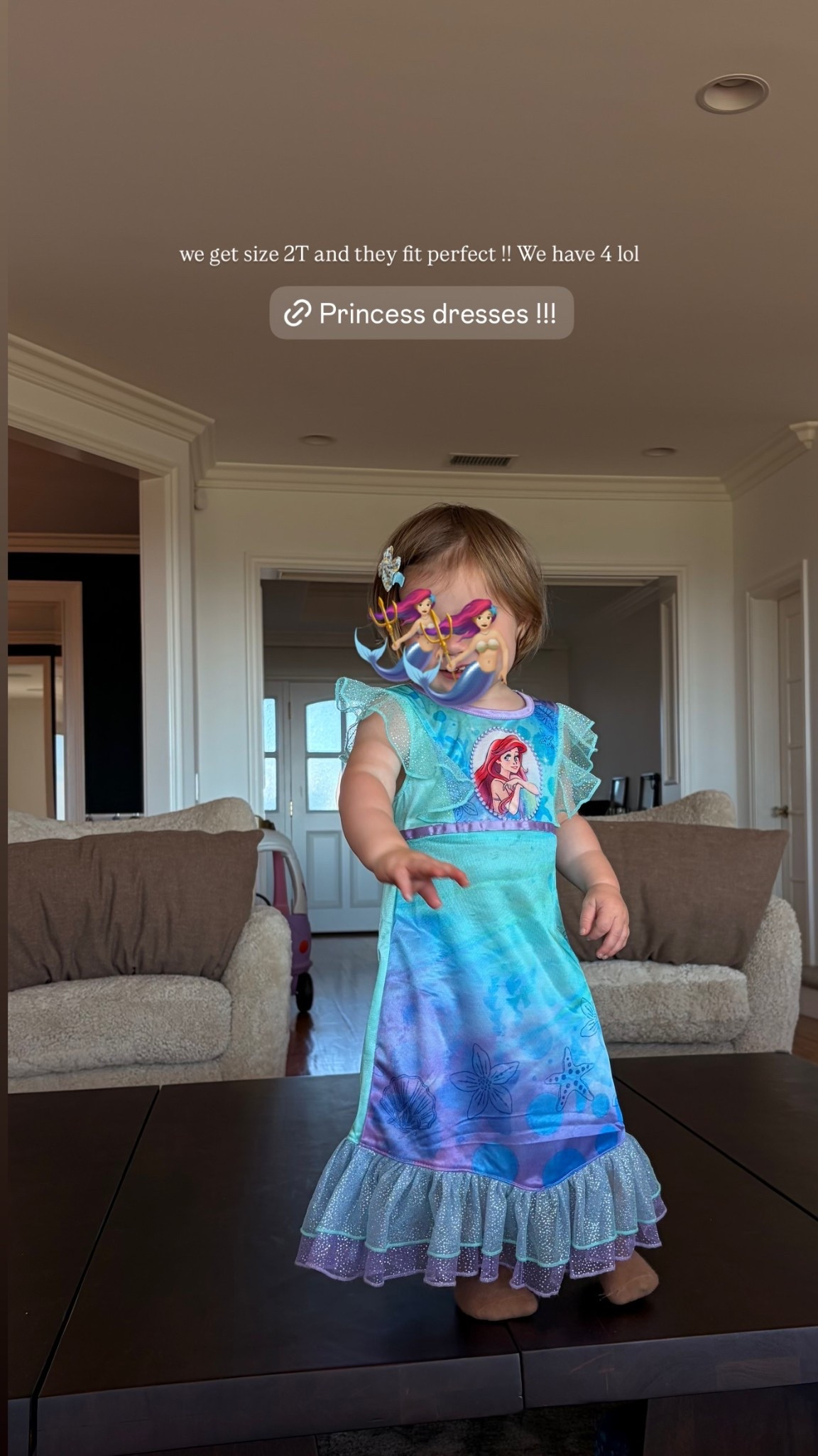 🧜🏼‍♀️ 🧜🏼‍♀️ we get size 2T and they fit perfect !! We have 4 lol