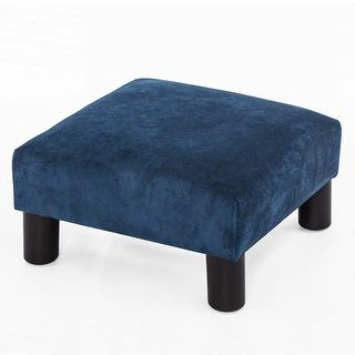 Adeco Ottoman Upholstered Fabric Footrest Pet Steps Dog Stair Stool,Footstool / Footrest - Geomet... | Bed Bath & Beyond