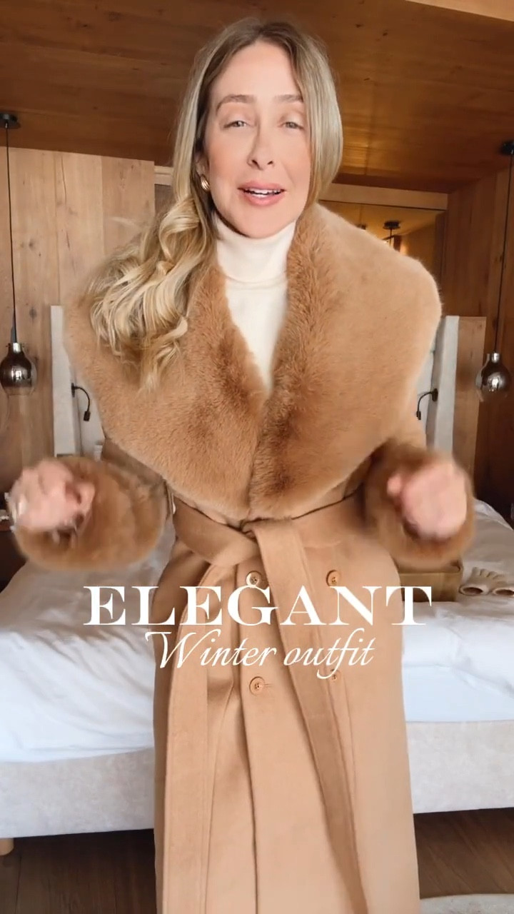 Winter elegant outfit! 
Gorgeous and fancy winter outfit that I wore in Austria. This coat it’s beautiful and it will definitely keep you warm. Fits true to size and I’m wearing size small.
Snow outfit 
Winter outfit 
Coat 
Winter capsule wardrobe 
Winter outfits women

#LTKootd #LTKSeasonal #LTKgrwm