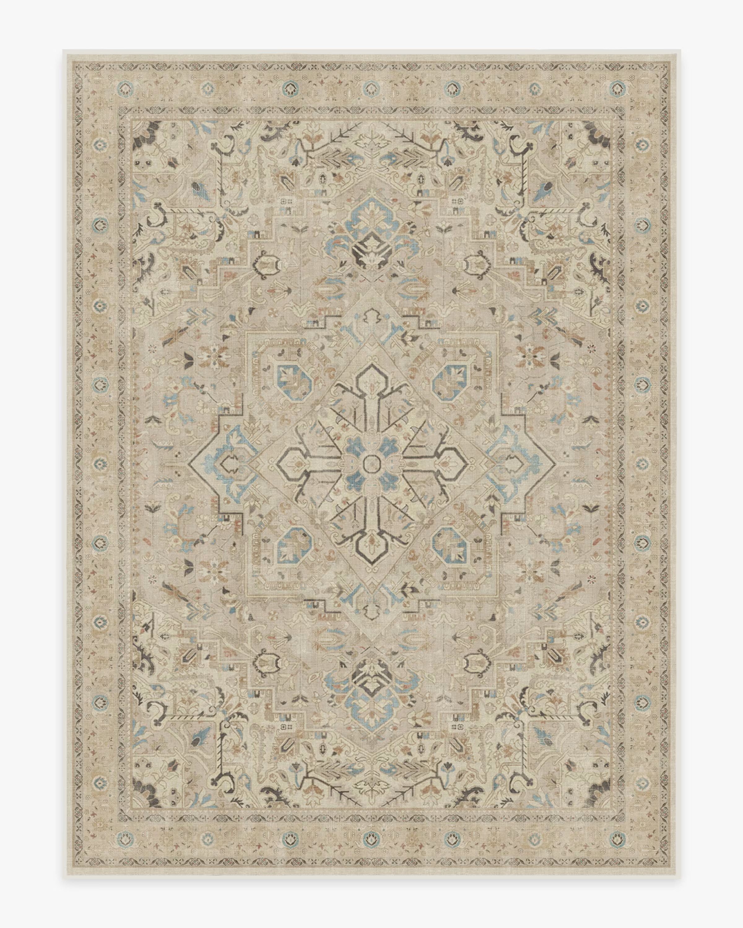 Kamran Ivory Opal Rug | Ruggable