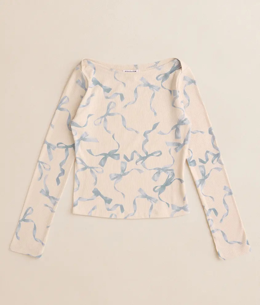 Girls - Ribbed Bow Top | Buckle