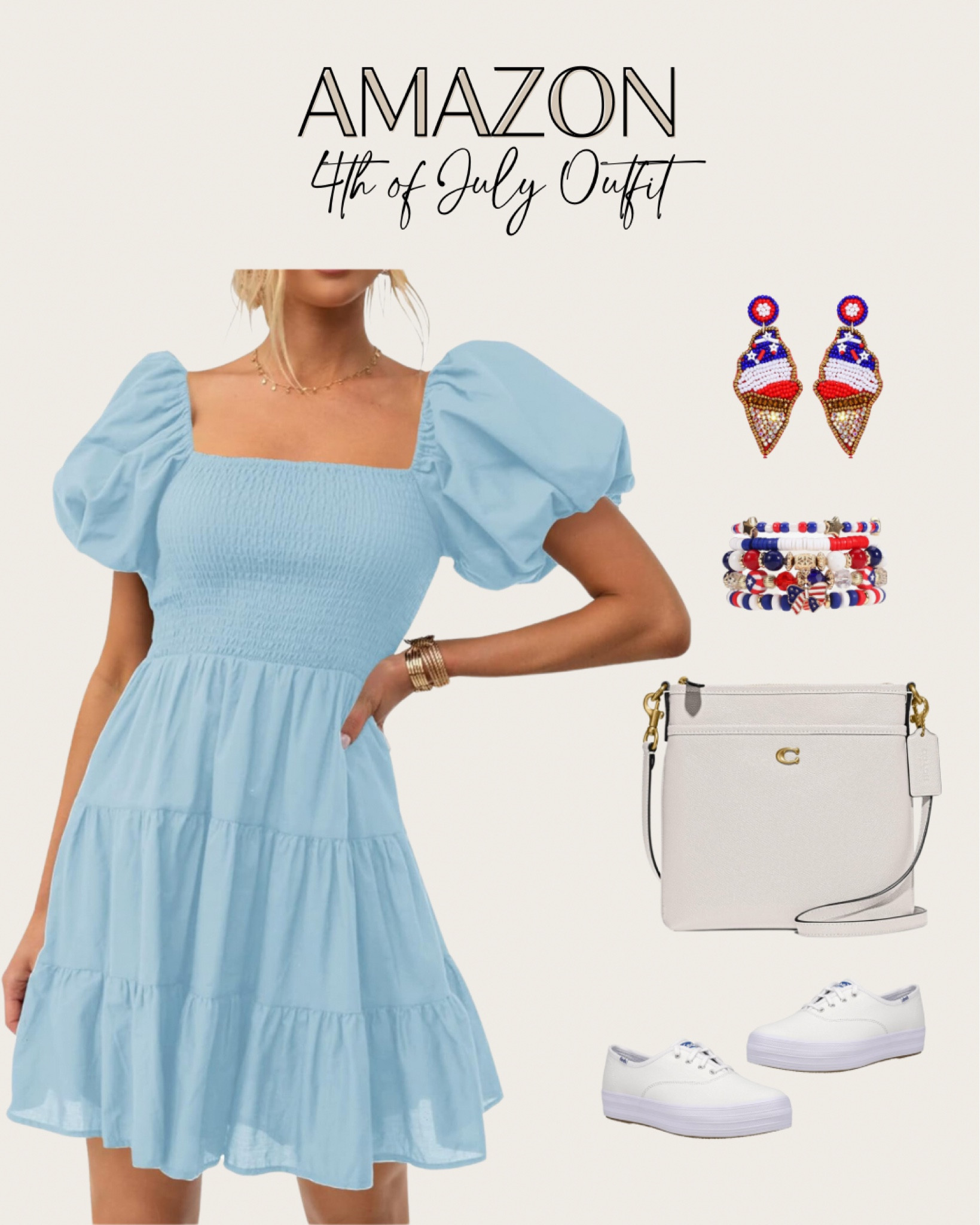 4th of July Outfit!! 🇺🇸💙
Summer dress, party, BBQ, picnic, red, which & blue!! 

#LTKSeasonal #LTKFindsUnder100 #LTKFindsUnder50