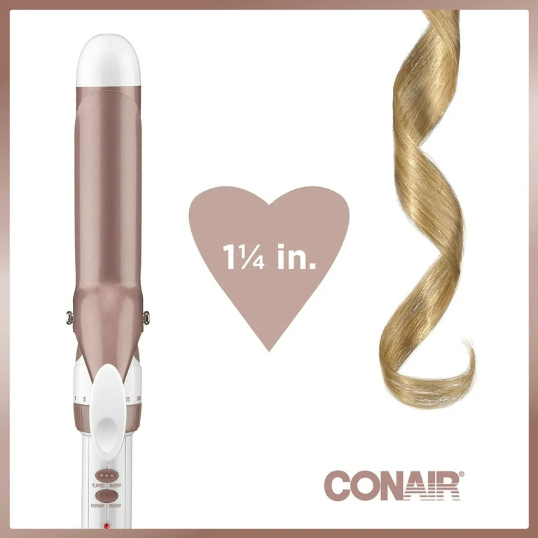 Conair Double Ceramic Curling Iron, 1.25-inch, 1.25-inch barrel produces loose curls – for use ... | Walmart (US)