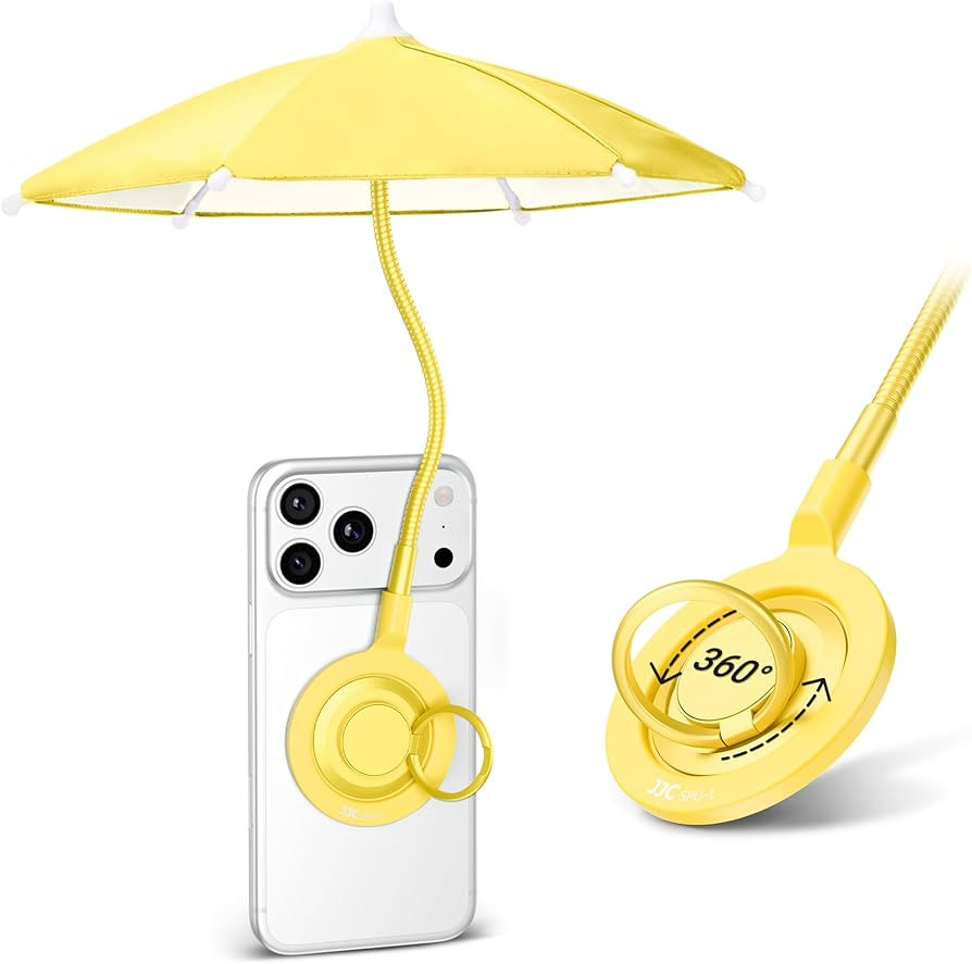 Magnetic Cellphone Umbrella for Sun,Universal Cute Phone Umbrella Sunshade with 360\u00b0Adjustab... | Amazon (US)
