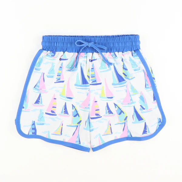 Sail Away Swim Trunks | Southern Smocked Co.