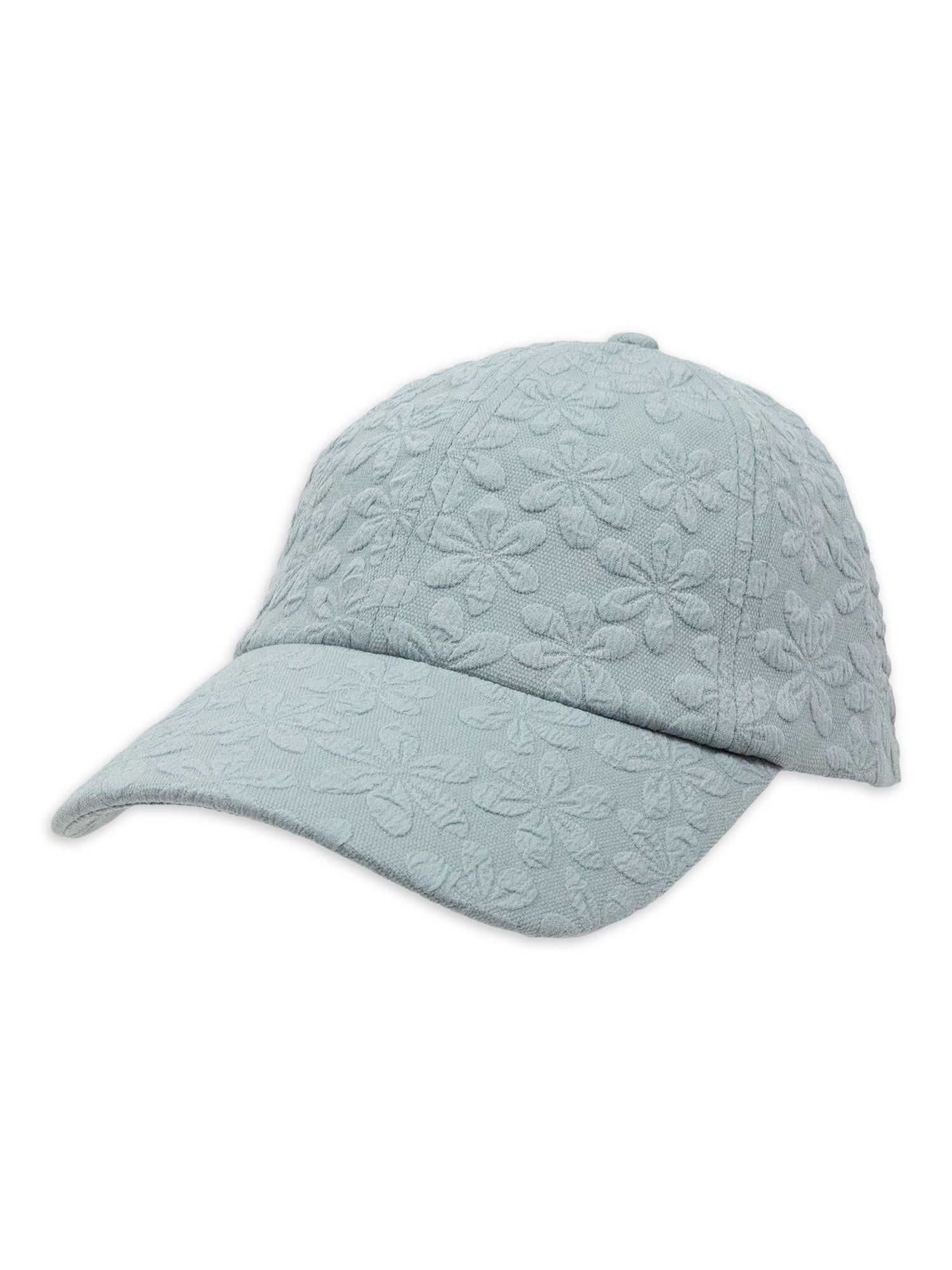 TIme and Tru Women's Floral Quilted Baseball Style Hat, Mint Green | Walmart (US)