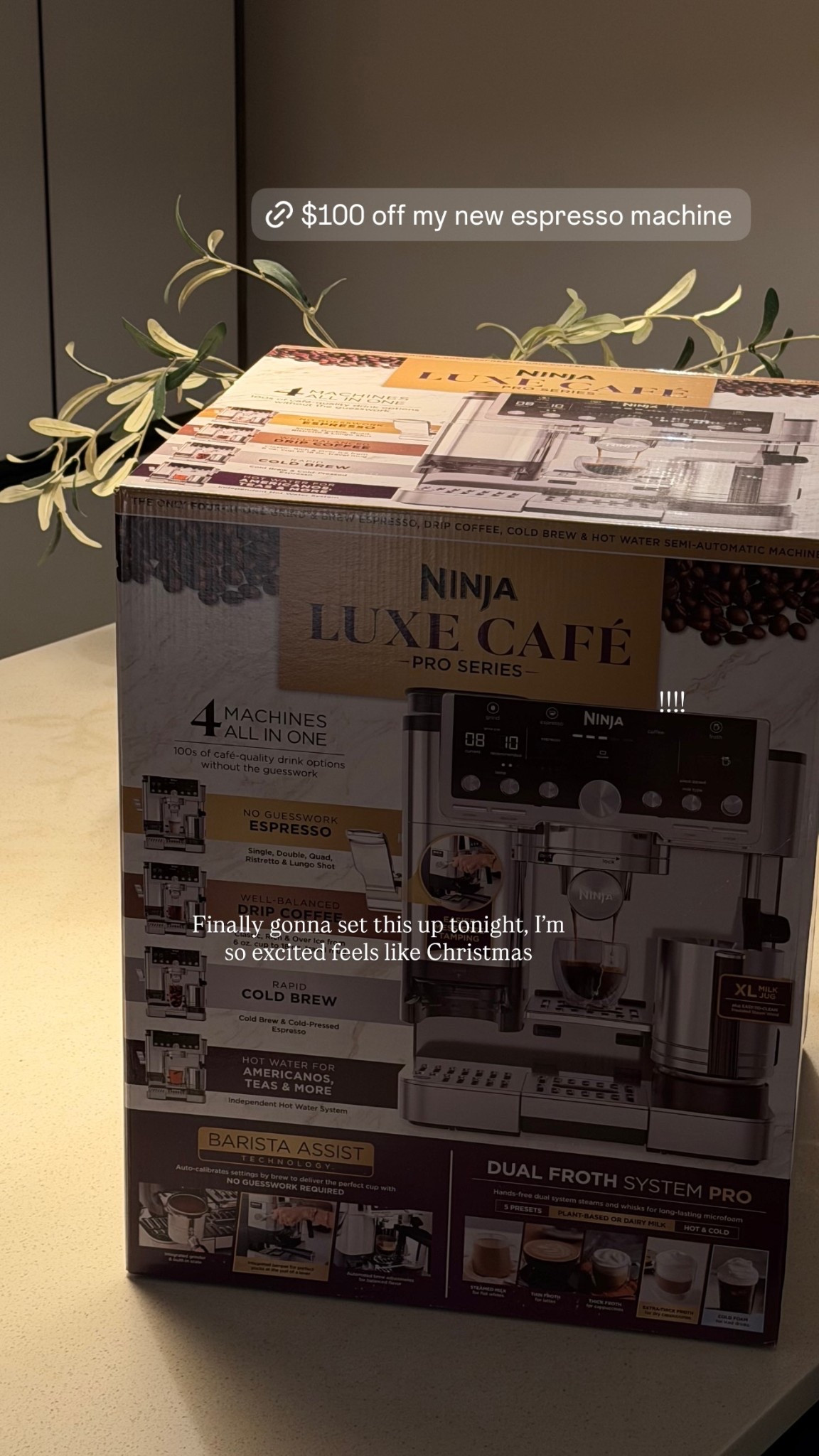 Finally gonna set this up tonight, I’m so excited feels like Christmas !!!! @ninjakitchen