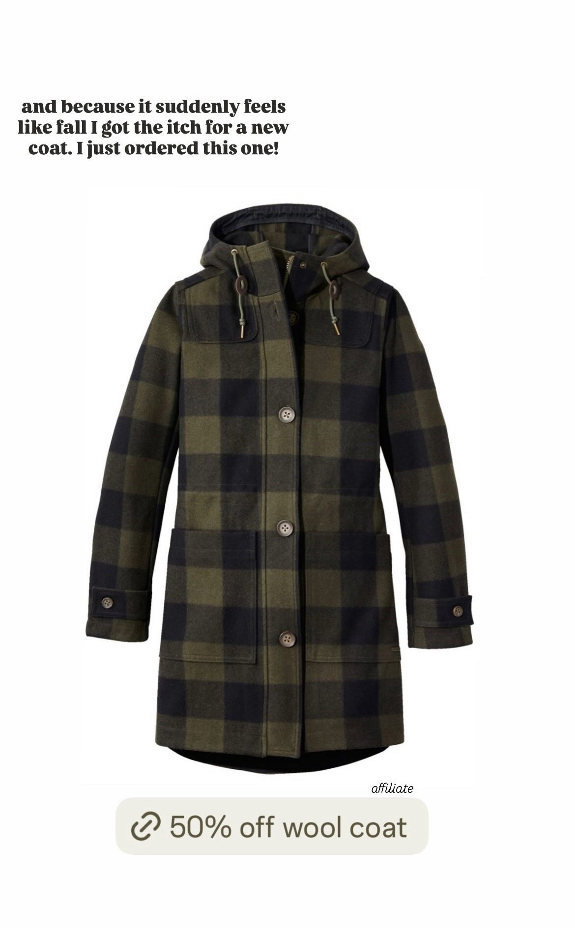 Fall coat on sale now.

#LTKSeasonal #LTKSaleAlert