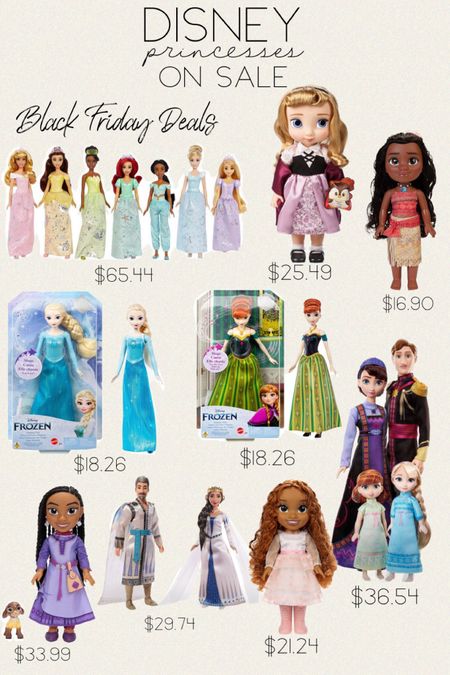 Black Friday Deals
Disney princesses on sale! Gift guide for girls / gift guide for kids / Disney Princess Story Sparkle Princess Doll 7-Pk Gift Set / Disney Frozen Singing Elsa Doll - Sings "Let it Go" / Disney Princess My Friend Moana Doll / Disney Frozen Singing Anna Doll - Sings "For the First Time in Forever / Disney Frozen Royal Family of Arendelle (Target Exclusive) / Disney Princess Rapunzel Singing Doll / Disney Princess Animator Aurora Doll - Disney store / Disney’s 14'' Wish Singing Asha with Valentino & Star Large Doll / Disney Wish King Magnifico & Queen Amaya of Rosas Dolls 2-Pack, Posable Fashion Dolls in Removable Outfits / Disney’s The Little Mermaid Celebration Ariel 14" Large Doll/ Disney’s The Little Mermaid Under the Sea Exploring Ariel 14" Large Doll

#blackfriday #gabrielapolacek #target #frozen #ariel #moana #giftguide 

#LTKGiftGuide #LTKCyberWeek #LTKkids