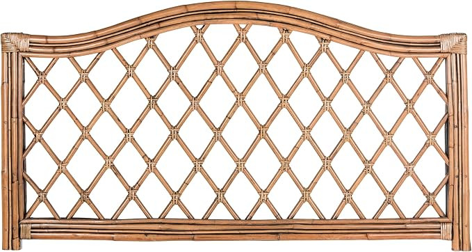 SAFAVIEH Furniture - Gabrielle Rattan Full Headboard - Brown & Multi - Rattan - Coastal Woven Des... | Amazon (US)