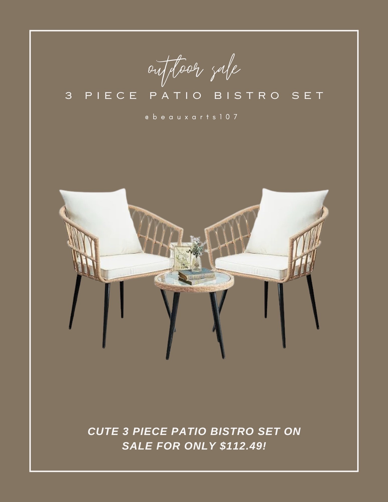 Save on this beautiful 3 piece patio bistro set!

#LTKHome #LTKSaleAlert #LTKStyleTip