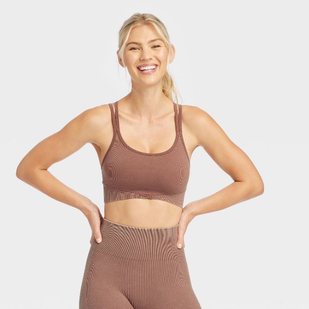 Women's Ribbed Seamless Bra - JoyLab™ | Target