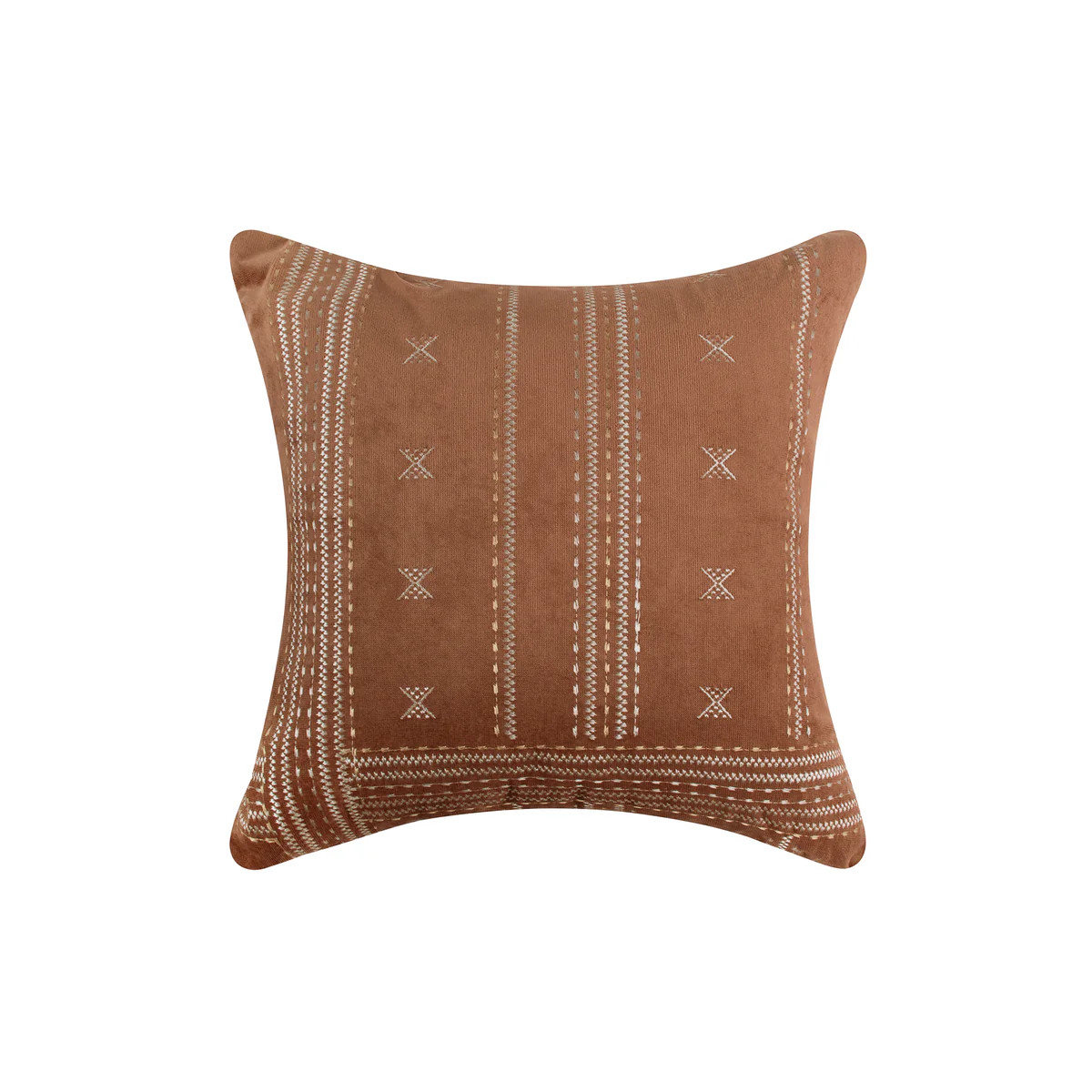 Corrales Rust Embroidered Pillow | Levtex Home