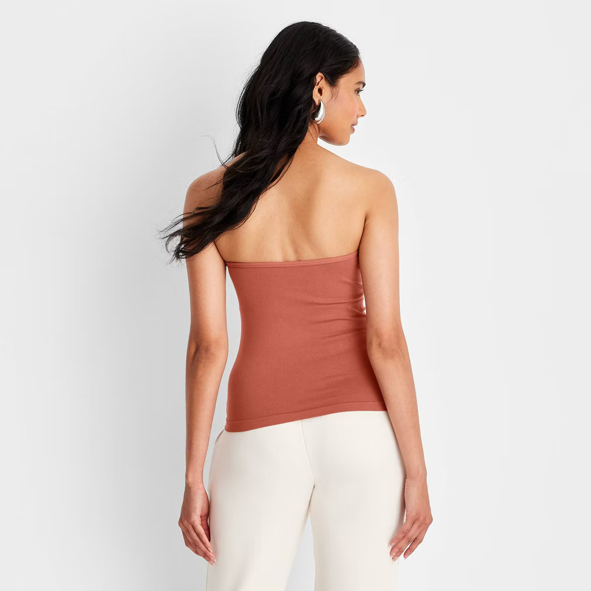 Women's Seamless Tube Top - A New Day™ Rust M | Target