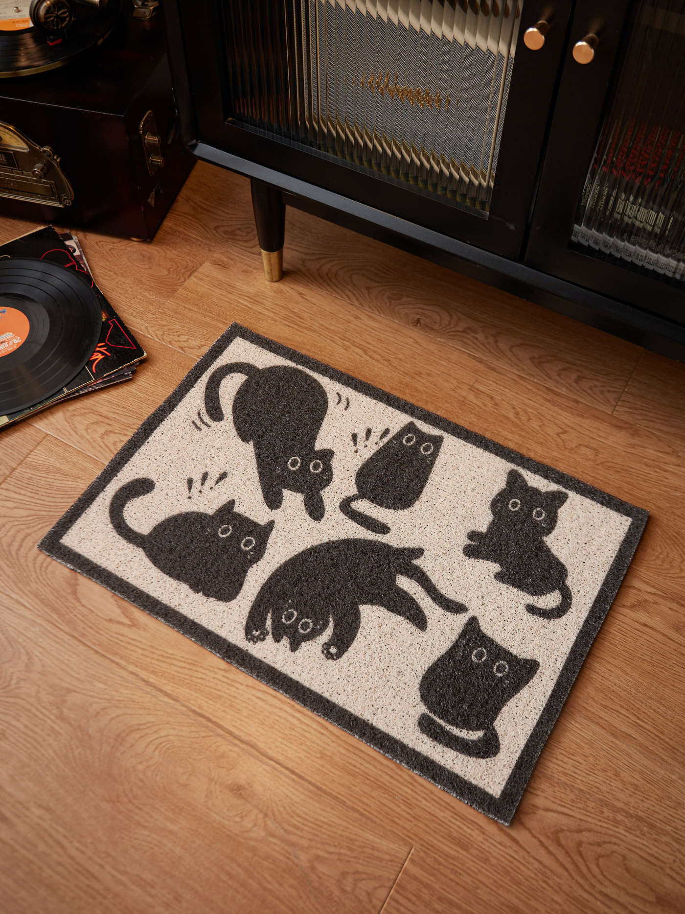 Cat Pattern Washable Doormat For Bathroom | Cider
