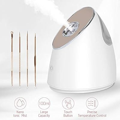 Facial Steamer - 100ml Nano Ionic Warm Mist Face Spa Humidifier, with Precise Temp Control, 15 Mi... | Amazon (US)