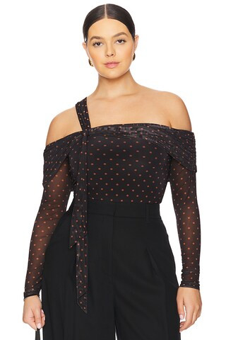 Juliette Bodysuit in Sepia Dot | Revolve Clothing (Global)