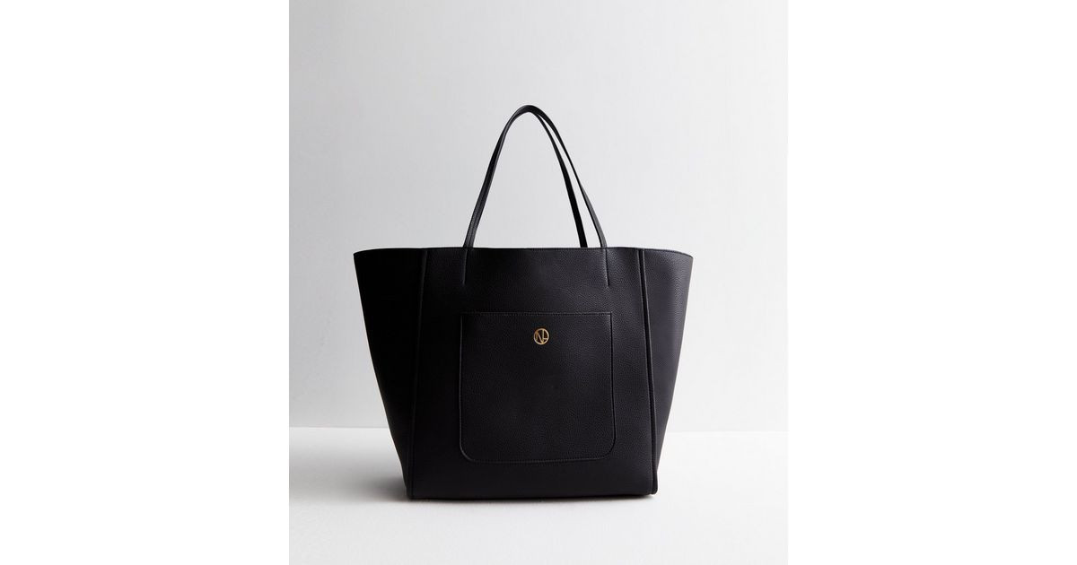 Black Leather-Look Slouch Tote Bag
						
						Add to Saved Items
						Remove from Saved Items | New Look (UK)