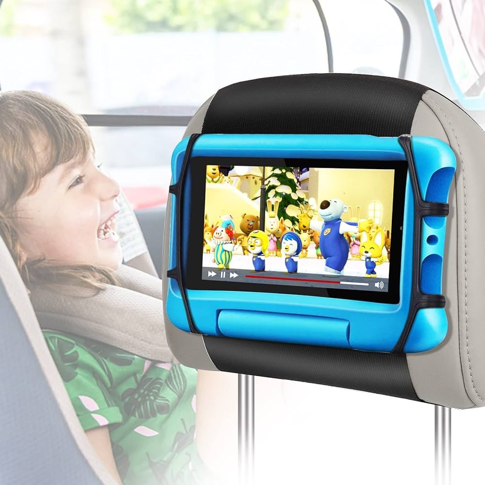 FANGOR Car Headrest Mount Holder, Tablet Holder for Kids in Back Seats, Anti-Slip Strap and Holdi... | Amazon (US)